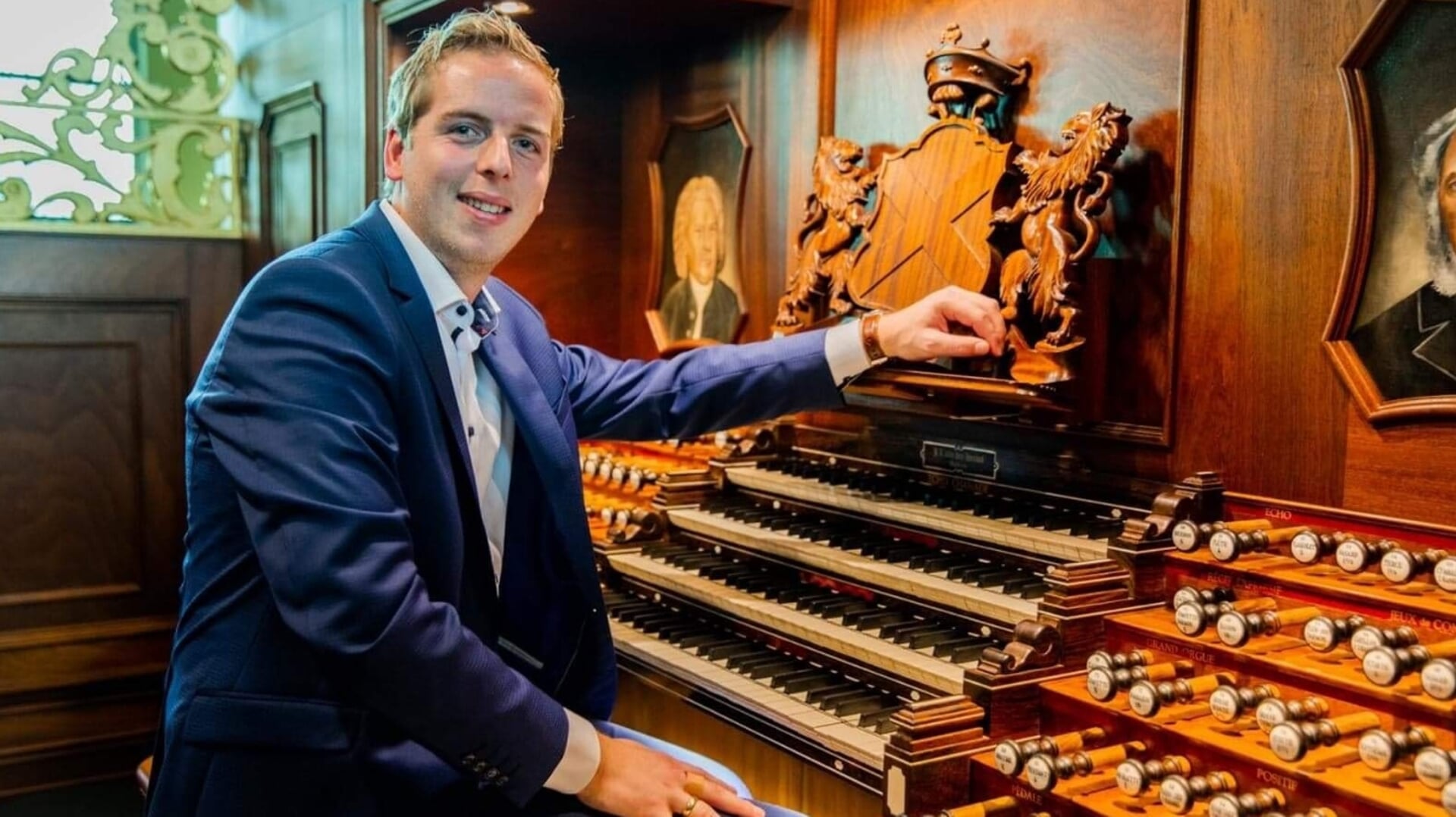 Hugo van der Meij neemt 27 mei plaats achter het orgel. 