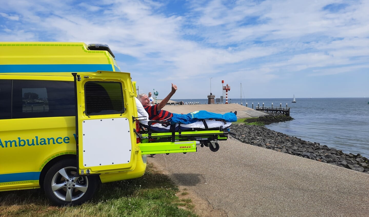 Nog één keer de zee zien, dankzij de Stichting Ambulance Wens. | Foto: PR