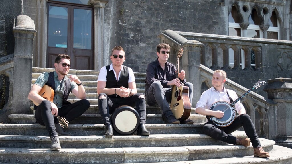 Ierse folkband The Kilkennys in Tripodia