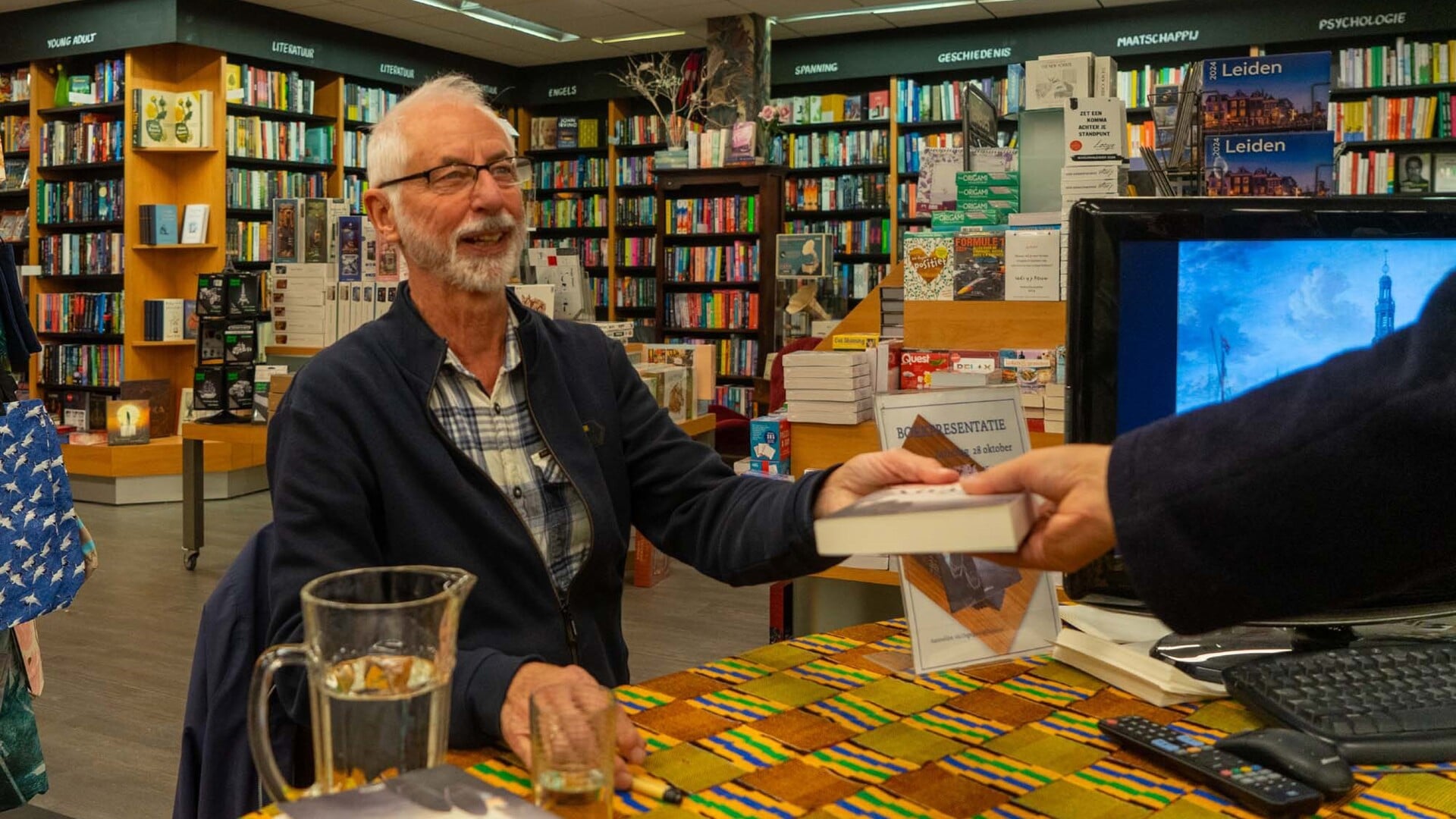 Ted Polet in boekhandel De Kler.