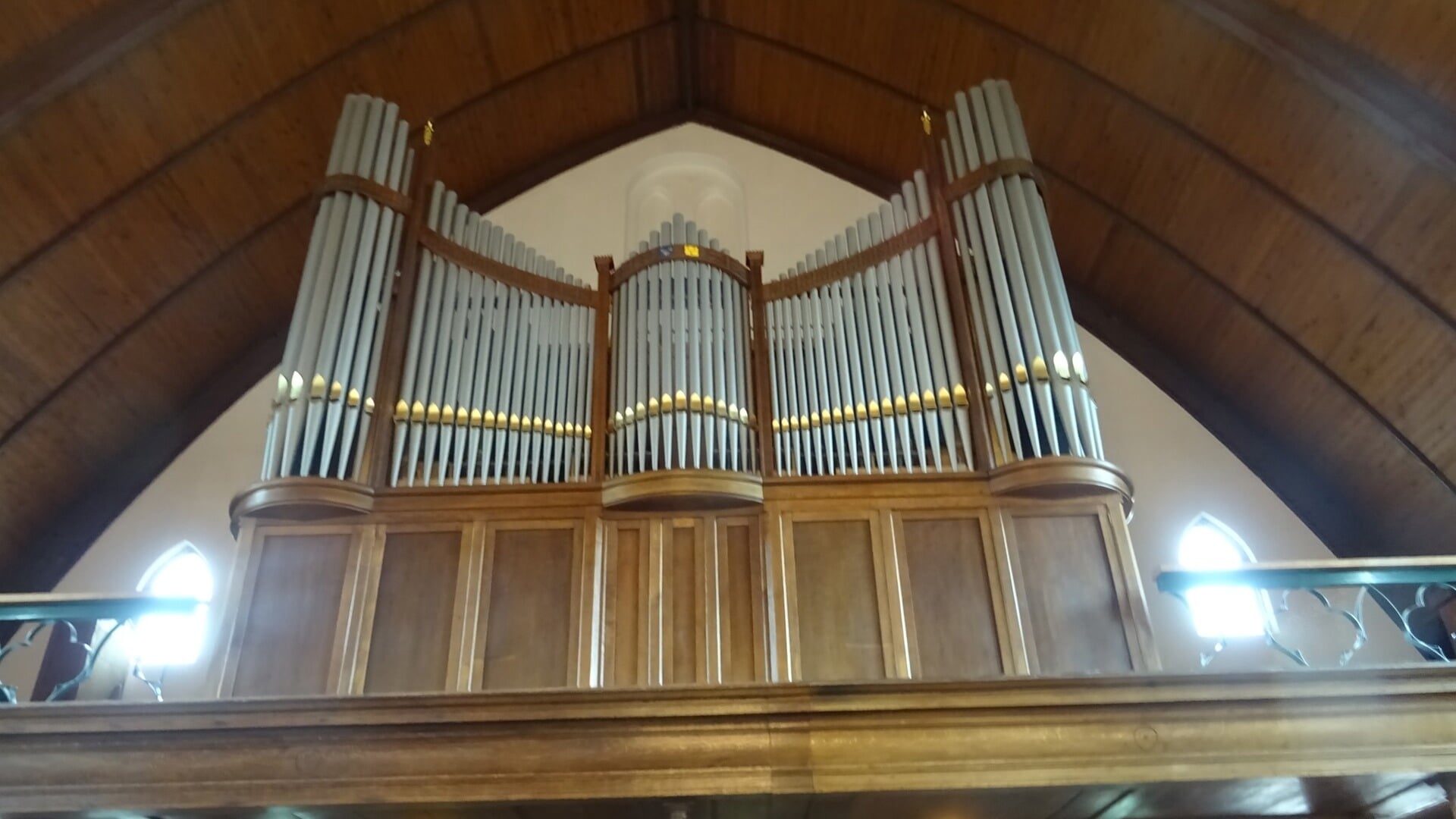 Het nieuwe orgel van de Maartenskerk.