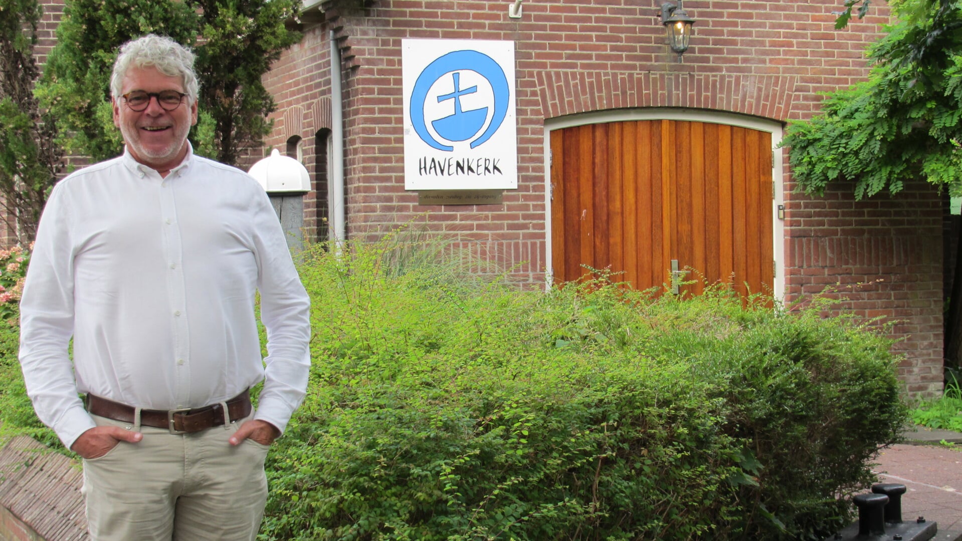 Paul den Hertog is de nieuwe interim-predikant in de Havenkerk én gaat voor in de jaarlijkse parkdienst. | Foto: IL