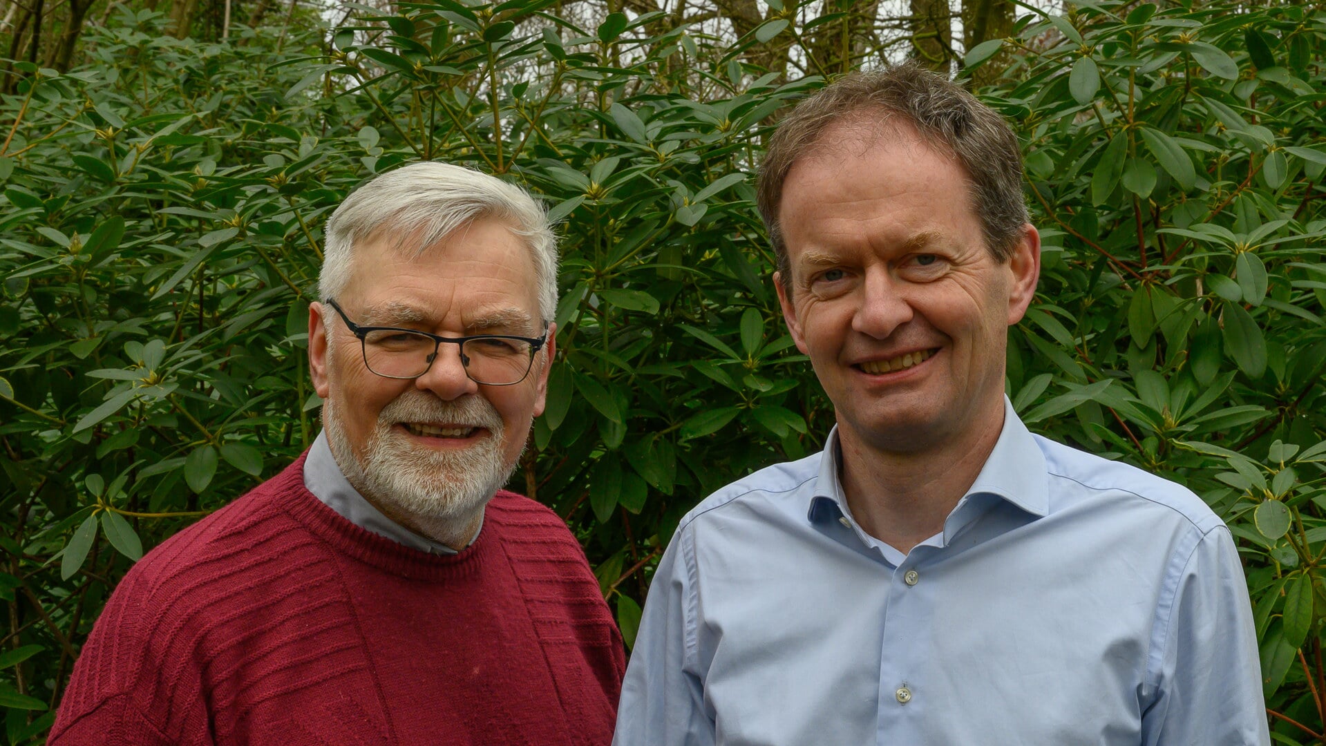 Jan Stevers en Jan Huisman. | Foto: CDA Leiderdorp