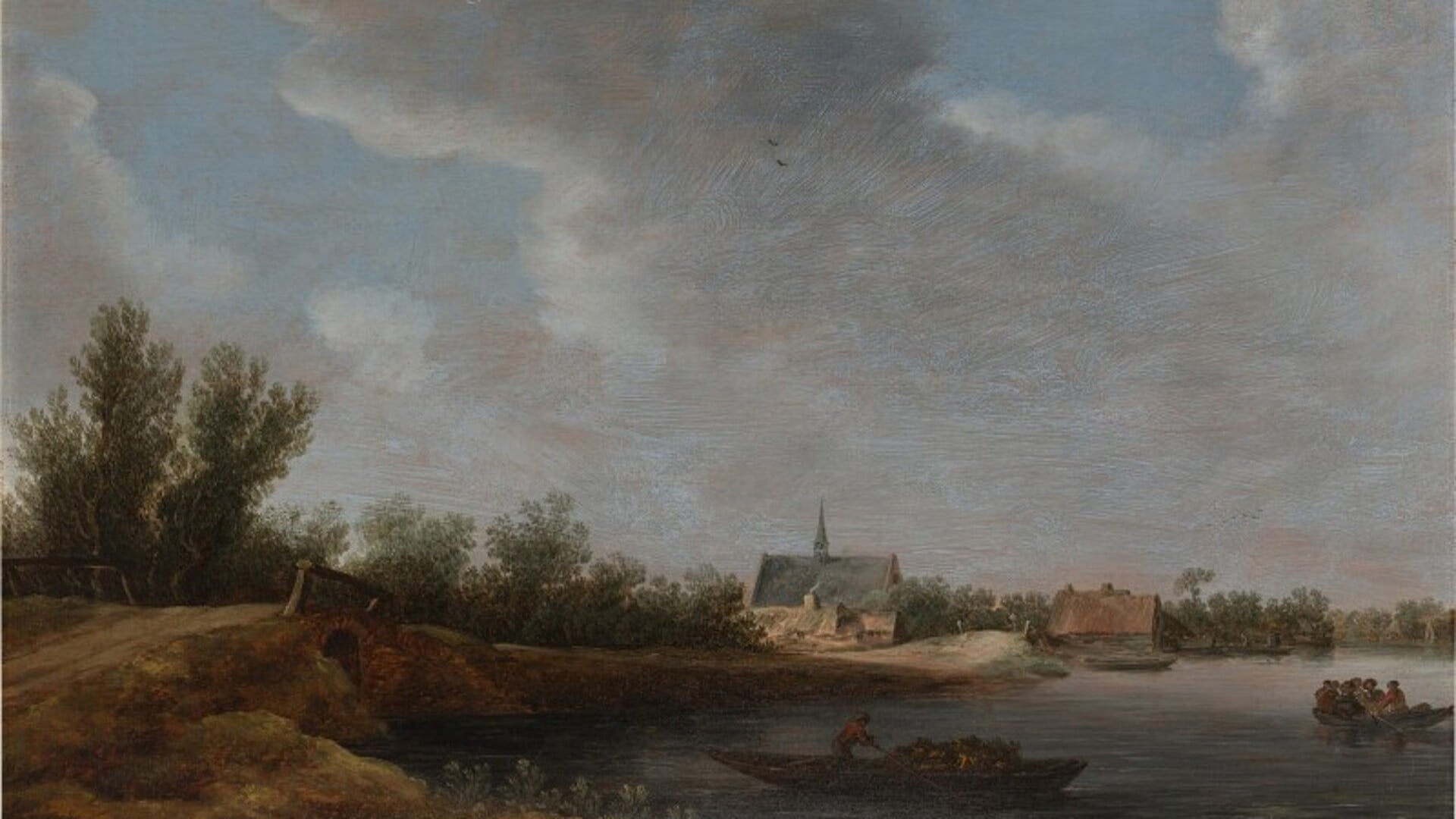 Jan van Goyen - Zicht op Leiderdorp 1628