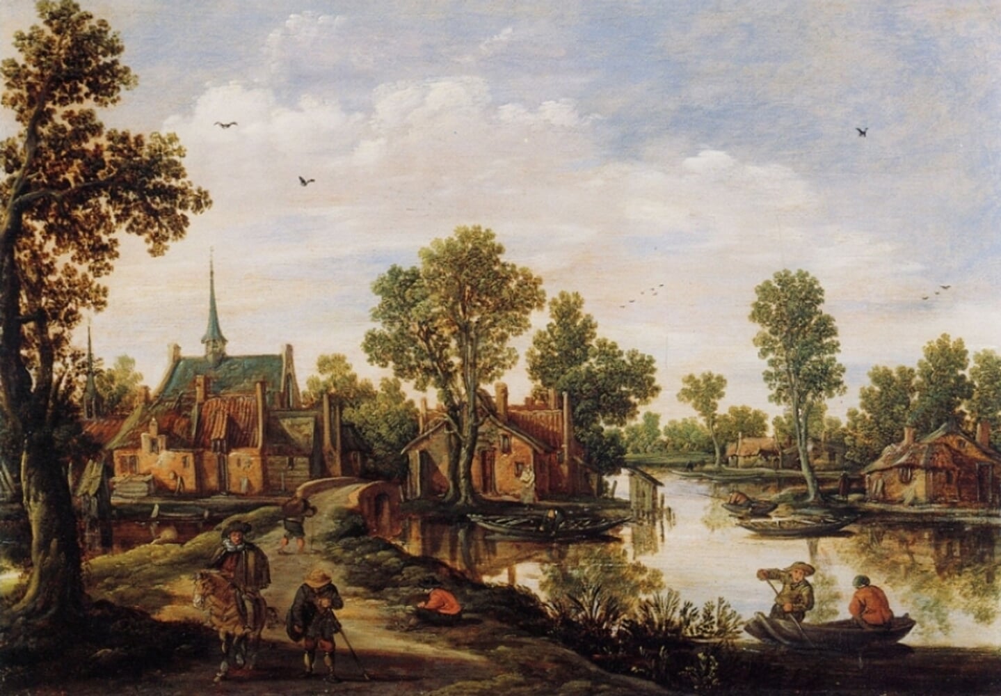 Jan van Goyen - Landschap met zicht op Leiderdorp. 1622