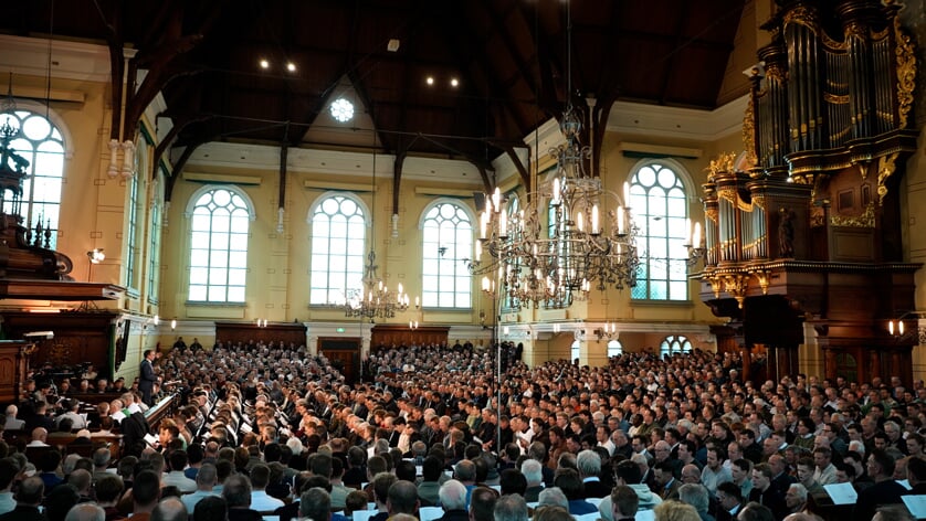 In de Nieuwe Kerk komen 5.000 mannen drie avonden samen om te zingen. | Foto: pr./NietNix Productions