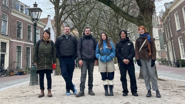 Jonge kunstenaars  in Leiden