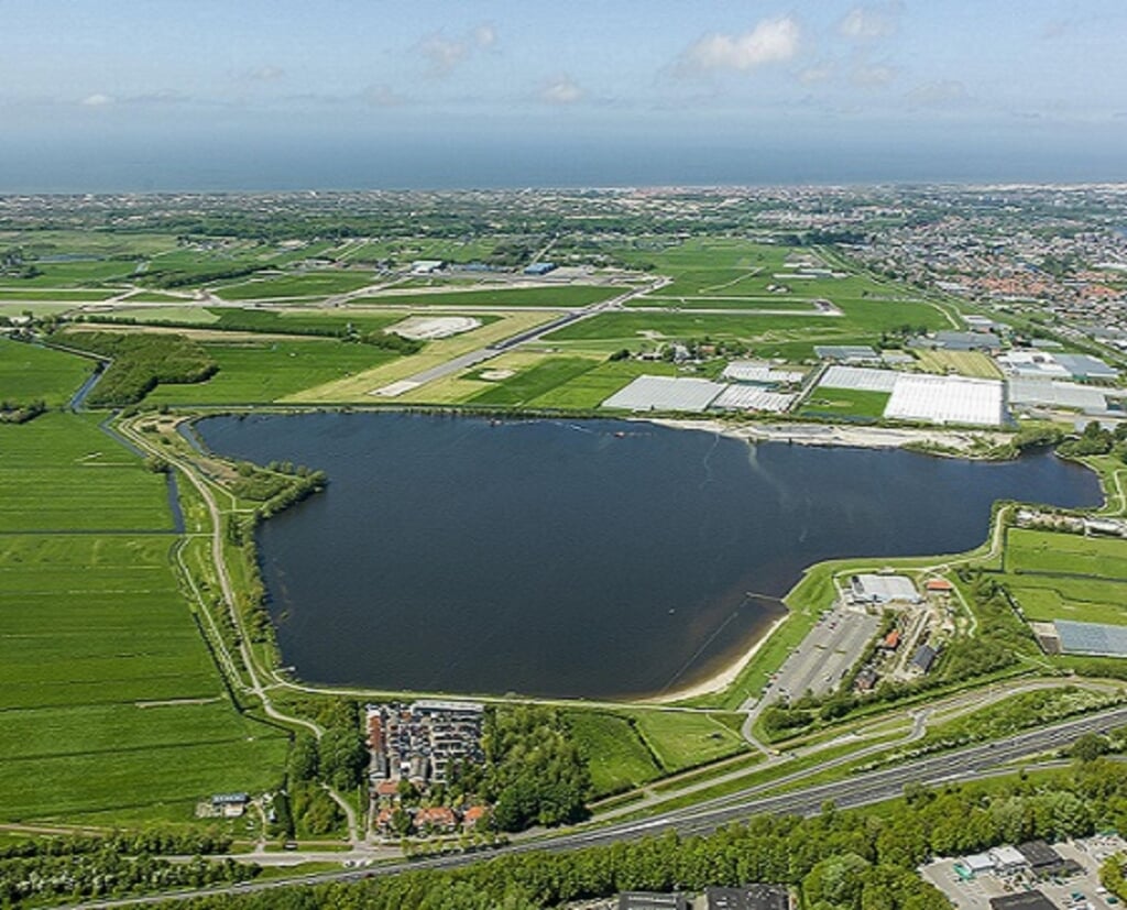 Luchtfoto Valkenburgse Meer. | Foto: Gemeente Katwijk