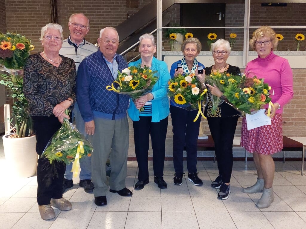 De jubilarissen van de Zonnebloem. | Foto: pr
