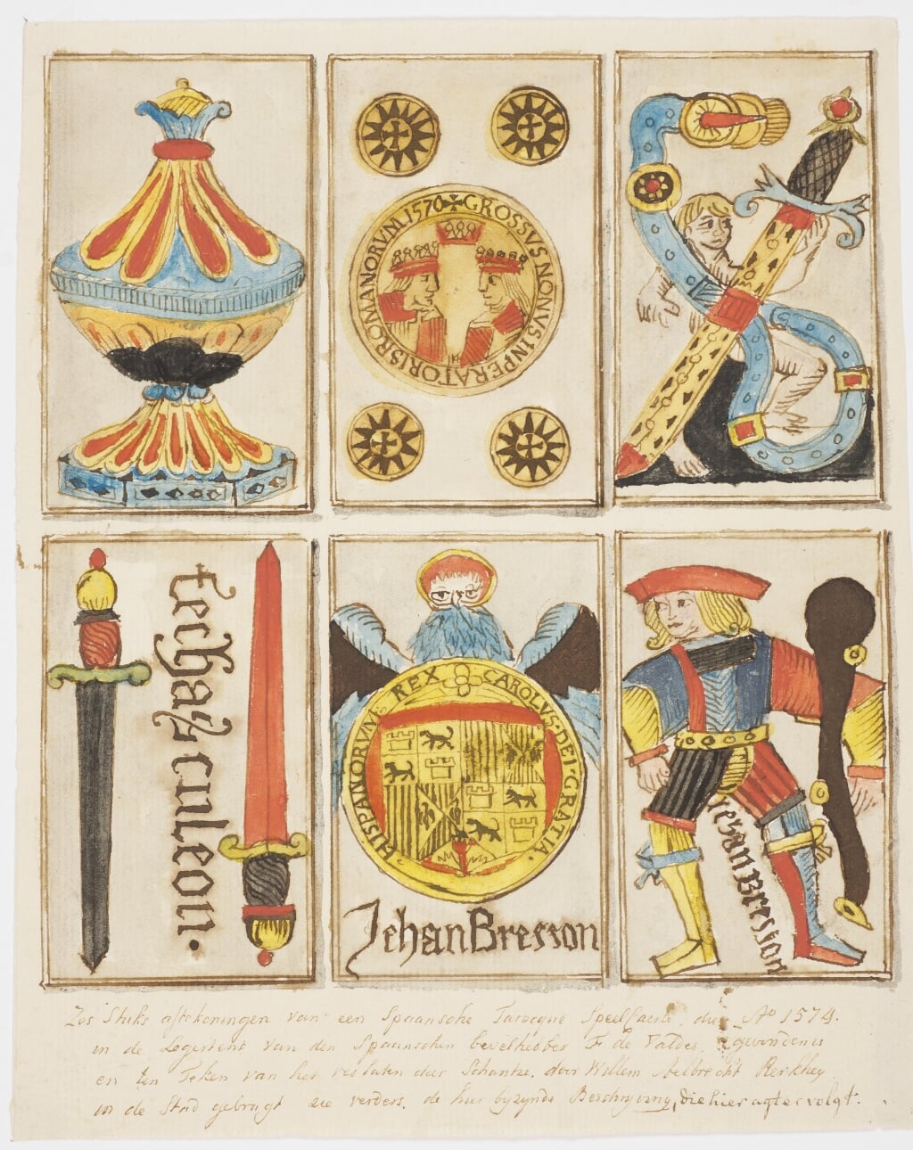 De speelkaarten van Valdés. | Bron: Stedelijk Museum De Lakenhal, foto: Dingjan