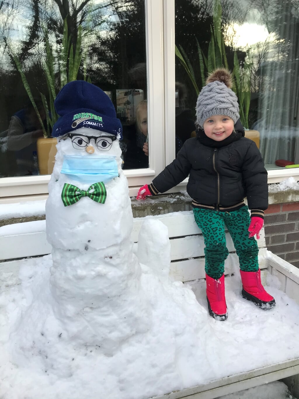 De winnende sneeuwpop van Jaap Ros uit Katwijk. | Foto: pr