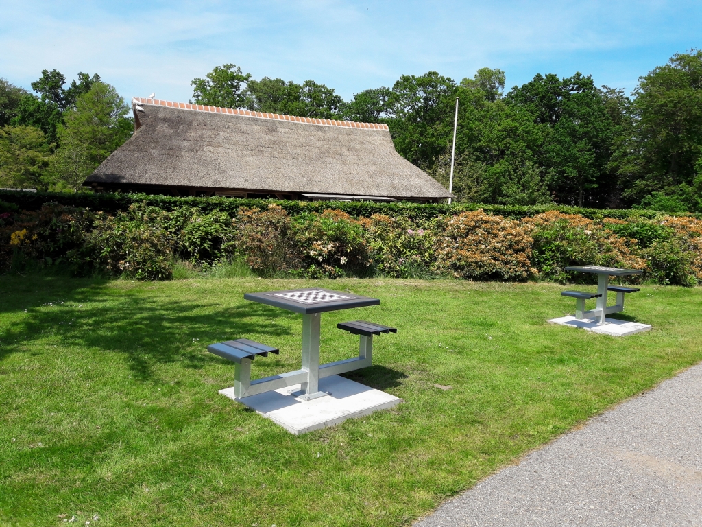  Teylingen is de 28e gemeenten in Nederland met schaaktafels in de buitenruimte. | Foto: MV