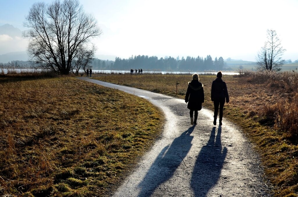Taalmaatjes kunnen bijvoorbeeld in gesprek gaan tijdens een wandeling. | Foto: pr. 