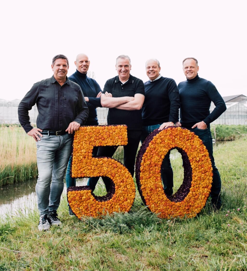 Aandeelhouders Henk, Anton, Wim en Hans van der Plas en Cees de Mooij. | Foto: PR