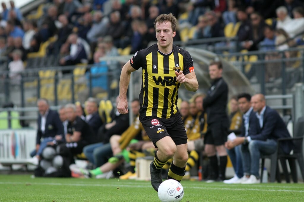 Rob Zandbergen speelde sterk tegen Rijnsburgse Boys- Maassluis. | Foto: Hans Heemskerk.