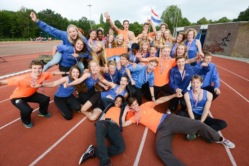 De nationale titels bij de jongens (2014) en meisjes (2015) zetten Leiden Atletiek nog steviger op de kaart. | Foto: Erik van Leeuwen