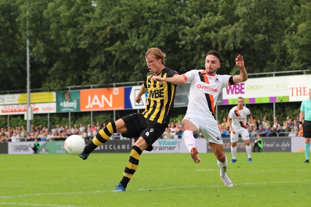 Man of the Match Dani van der Moot was deze middag niet te stoppen. | Foto: J. Jungerius.