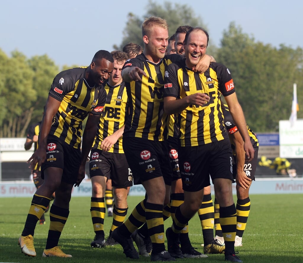 Ian van Otterlo scoorde de 3-1 tijdens RBB-Spakenburg. |Foto: Hans Heemskerk.