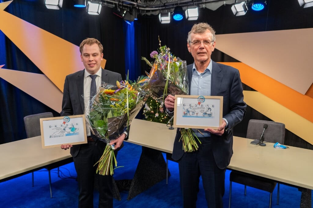 Jonathan de Mooij en Jaap Haasnoot waren vorig jaar uitgeroepen tot Politicus van het Jaar. | Foto: Marc Wonnink
