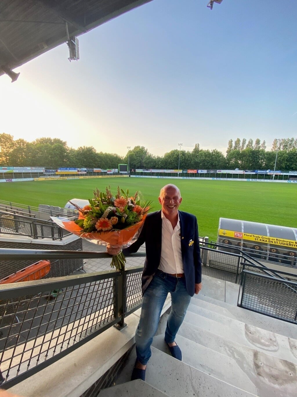 Ad Hendriksen nu erevoorzitter van Rijnsburgse Boys. | Foto: MH.