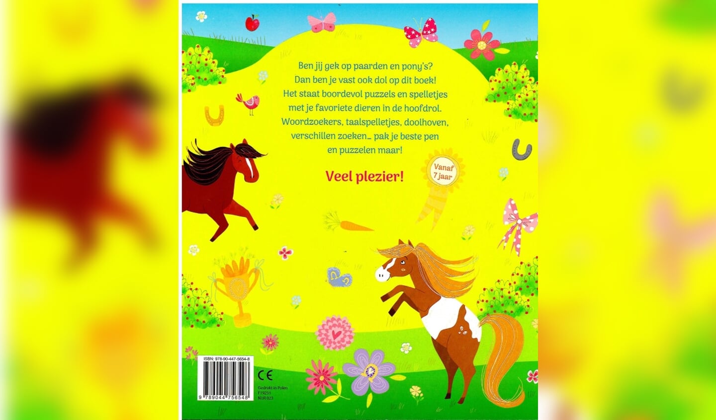 Mijn leukste paarden en pony's spelletjesboek achterkant