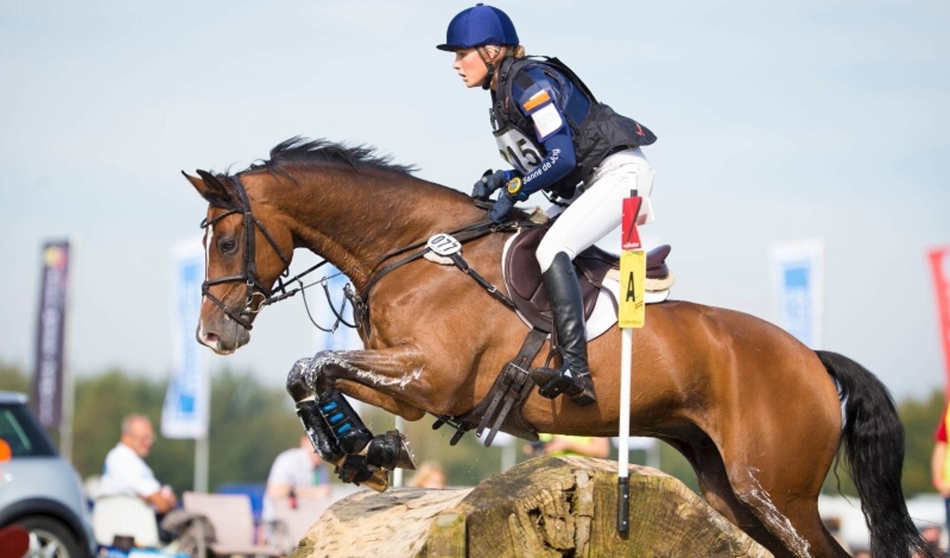 Sanne de Jong, hier met Baas (foto: Remco Veurink)