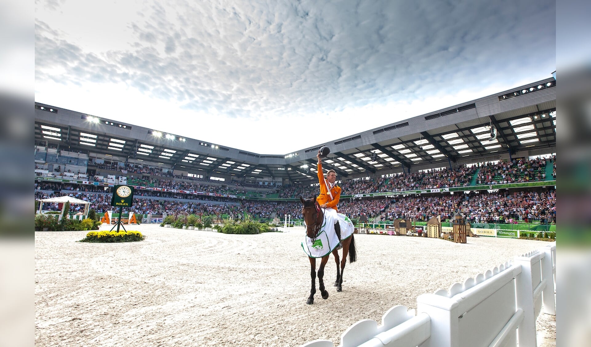 Jeroen Dubbeldam hier met Zenith SFN bij de 
Alltech FEI World Equestrian Games™ 2014 - Normandy, France.
© DigiShots