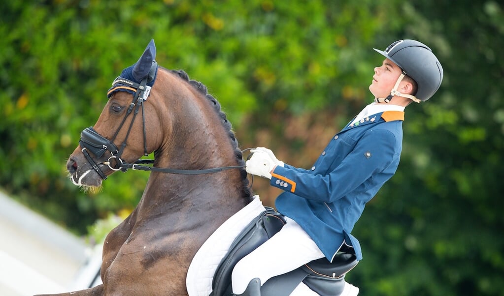 Marten Luiten - Goldwin's Hoeve's Movie Star
Hippiade 2015
© DigiShotsMarten Luiten - Goldwin's Hoeve’s Valerion
KNHS-Divoza Kampioenschap Jonge Dressuurpony's 2017
© DigiShots