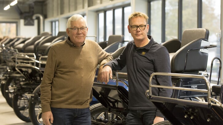 Gerrit Voskamp (links) en zoon Bardo Voskamp (rechts)