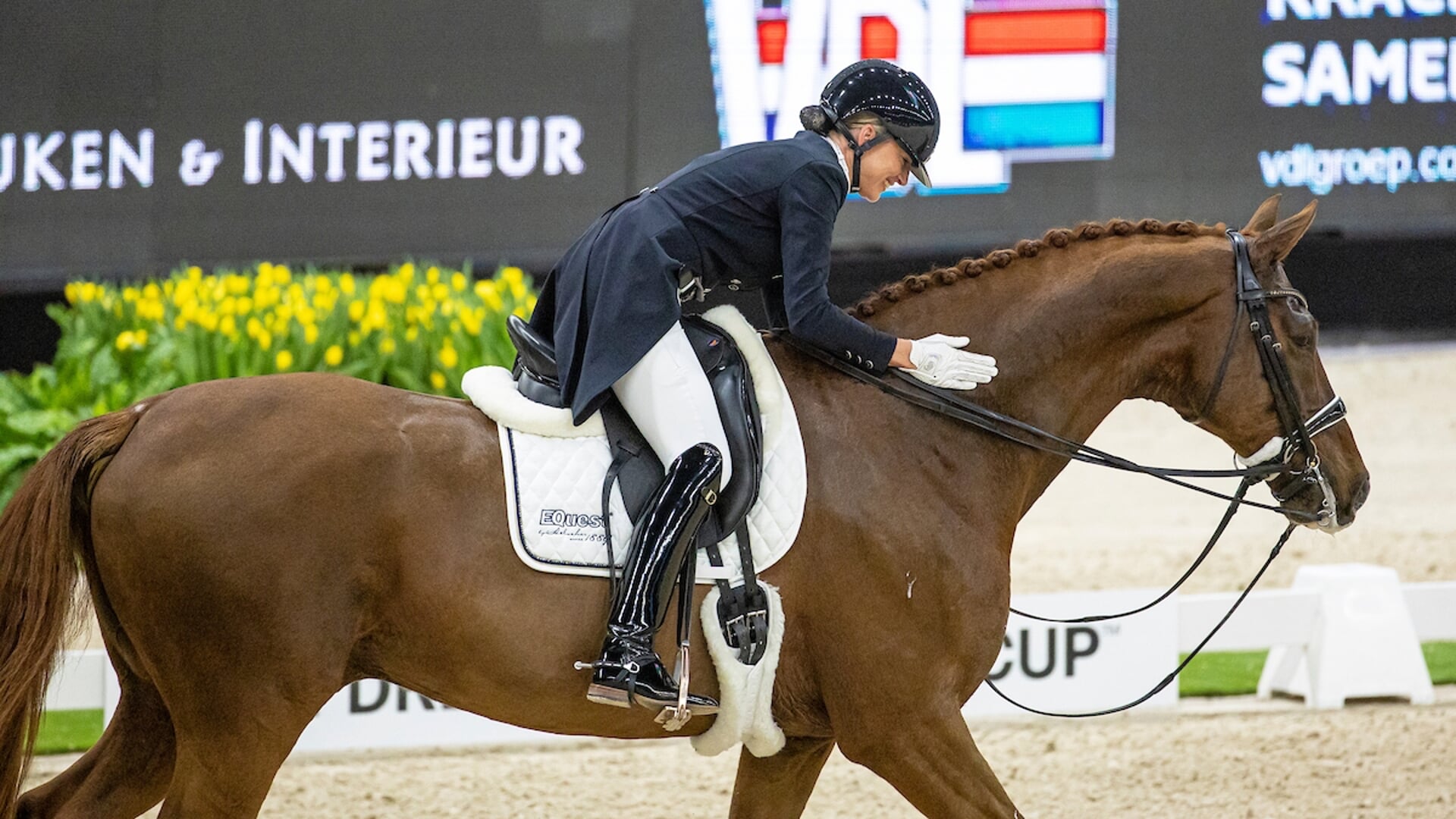 Marlies van Baalen (NED) Habibi DVB at the FEI Dressage World Cup 2022/23 - © DigiShots