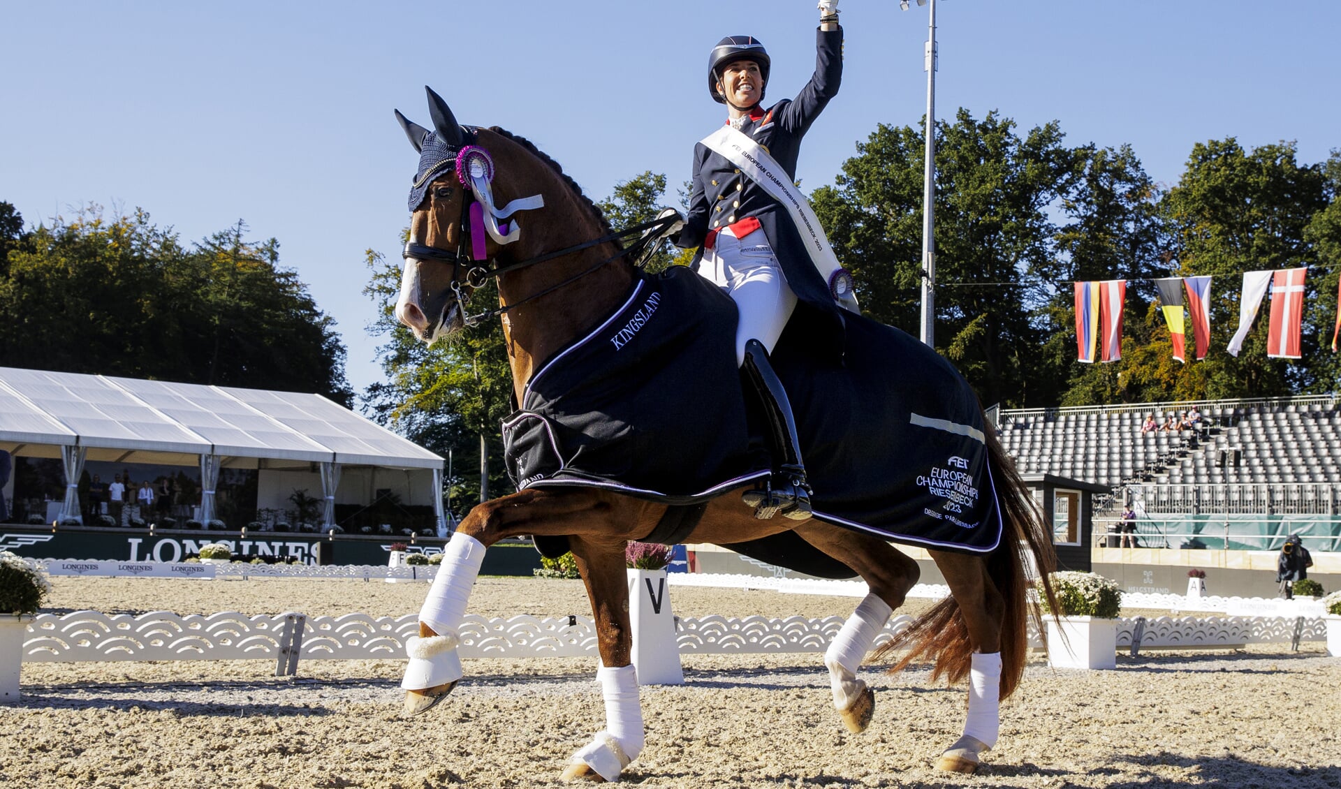 Charlotte Dujardin (GBR) riding Imhotep part of the winning team Great Britain ©FEI/Leanjo de Koster