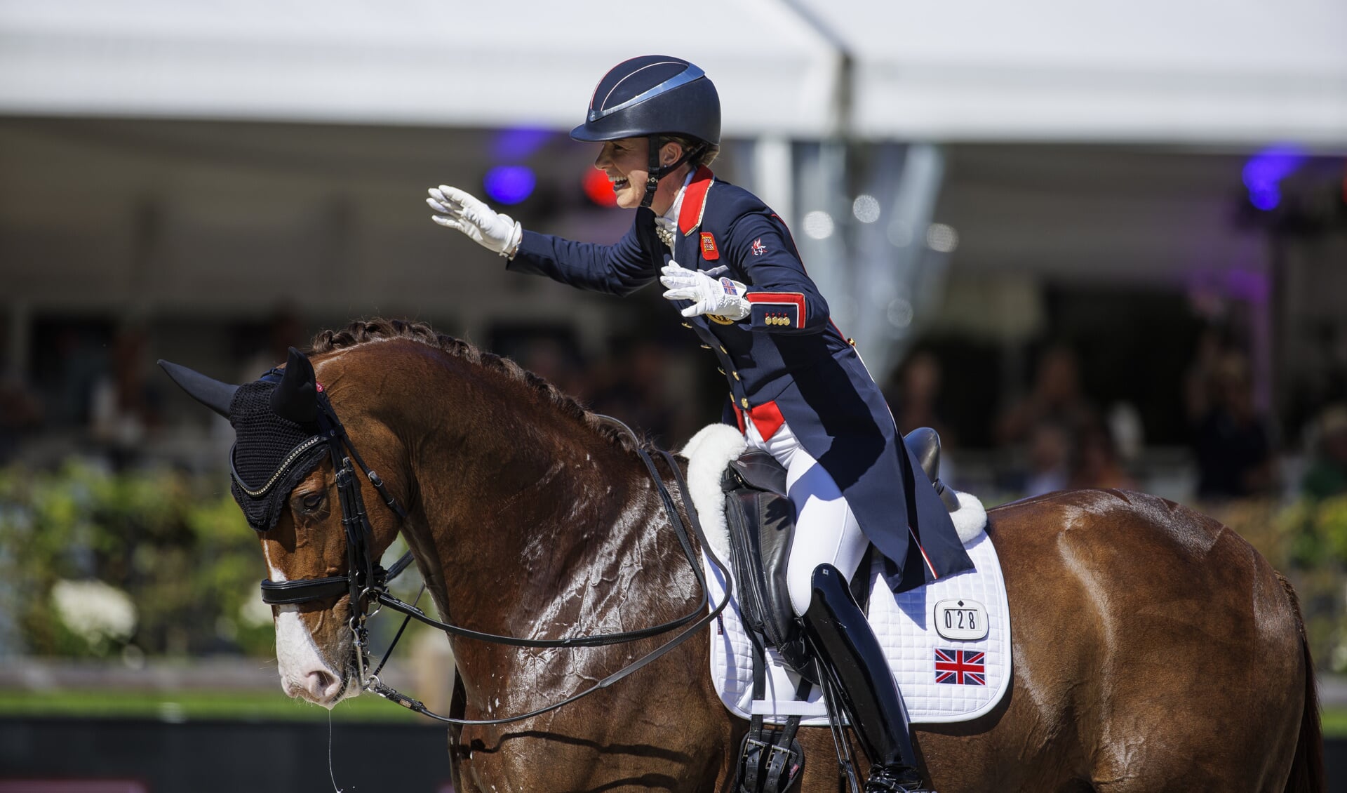 harlotte Dujardin (GBR) riding Imhotep part of the winning team Great Britain in the Grand Prix Dressage ©FEI/Leanjo de Koster