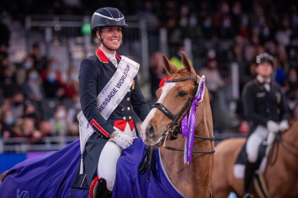 Charlotte Dujardin (GBR) & Gio - FEI DRESSAGE WORLD CUP™ FREESTYLE - The London International Horse Show 2021 - ExCel London - 17 December 2021