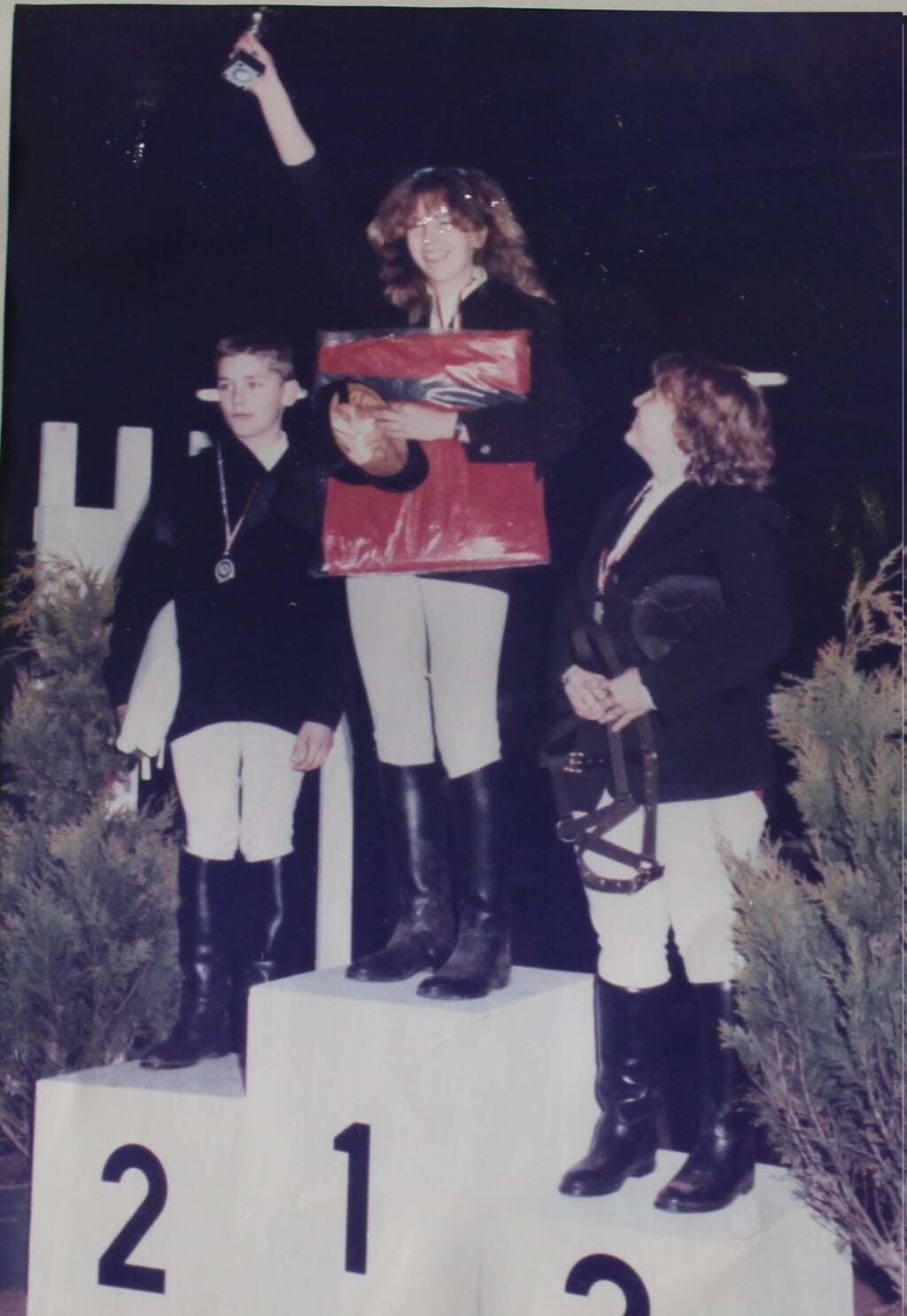 Uit de oude doos: de eerste prijs behaald met springen, op het kampioenschap in de Trens in 1988