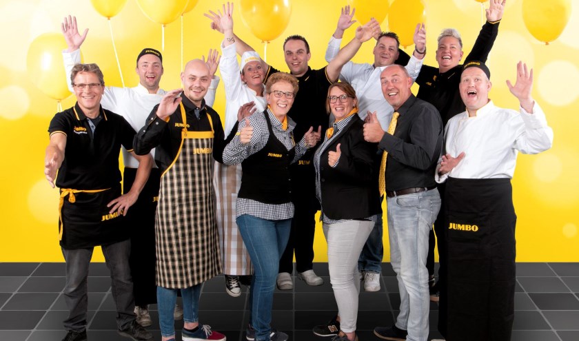 Filiaalmanager Richard Ouweneel en zijn team tijdens de 7 Zekerheden training van de Jumbo Academy op het hoofdkantoor van Jumbo Supermarkten in Veghel