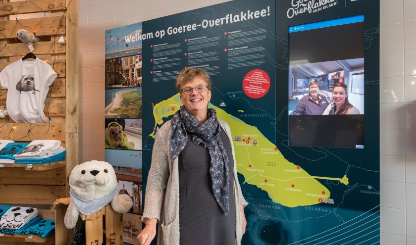 © Wim van Vossen Fotografie - STELLENDAM - De inspiratiewand bij A seal heeft een live verbinding met het blauwe huus in Ouddorp