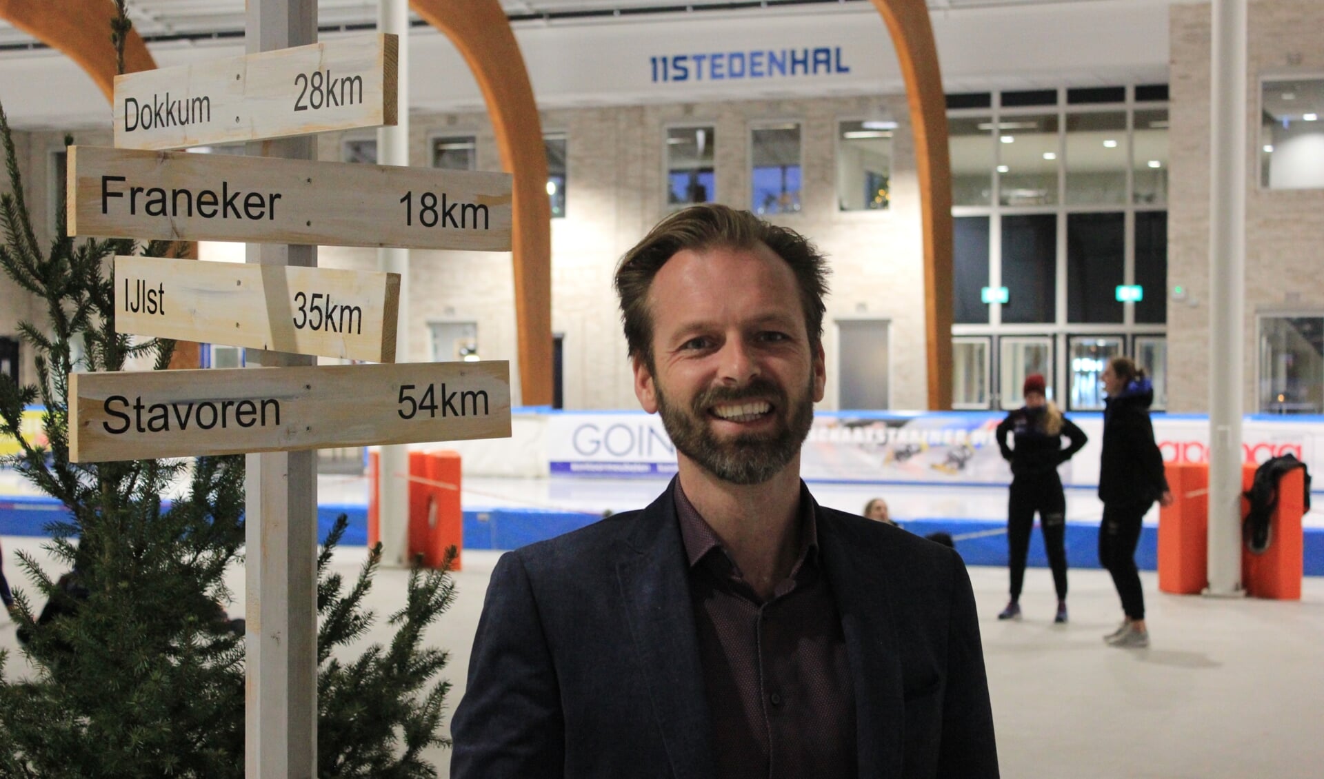 Klaas Siderius in de Elfstedenhal