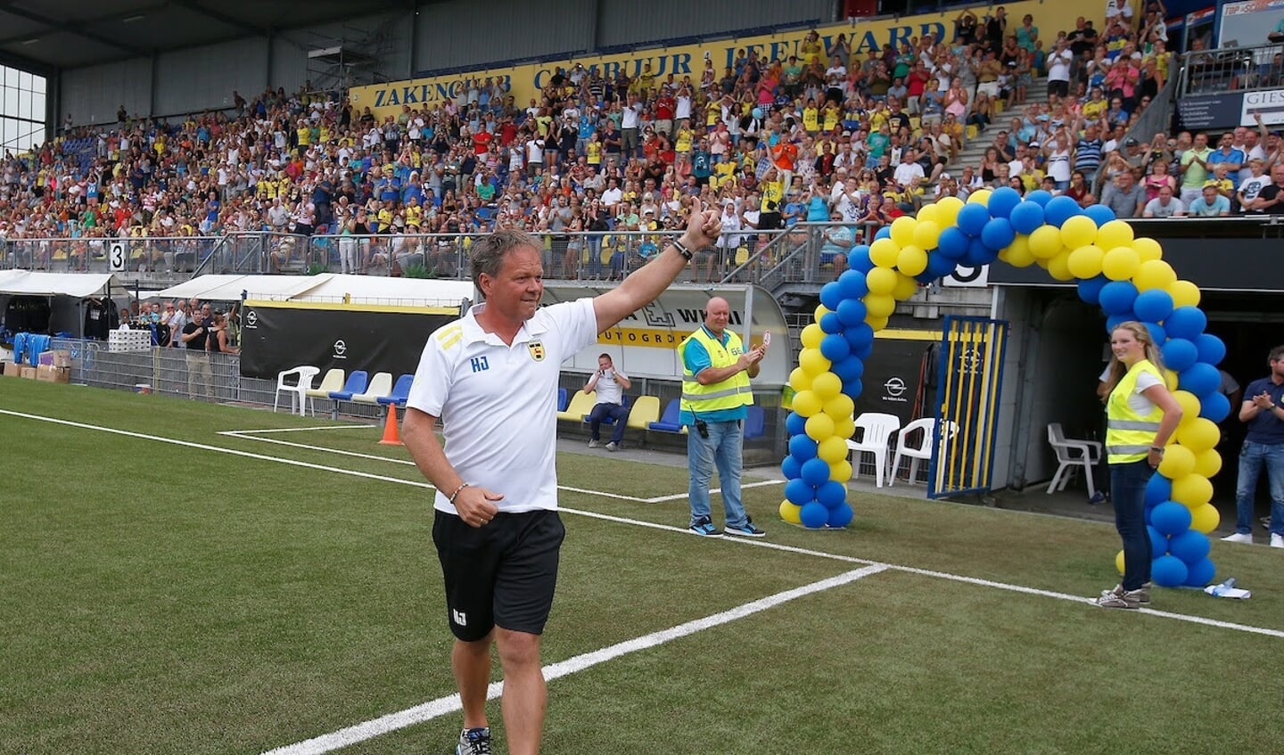 LEEUWARDEN , 02-08-2014, Cambuur Stadion, open dag SC Cambuur 2014 , seizoen 2014-2105, trainer Henk de Jongfoto: Henk Jan Dijks