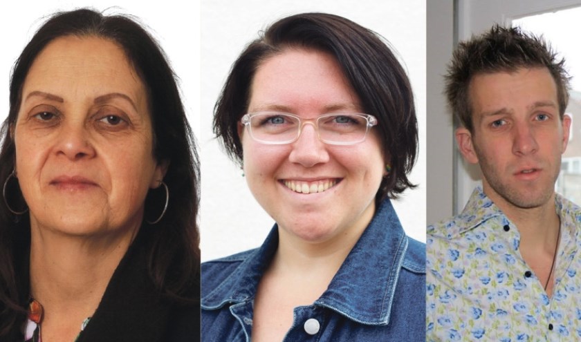 Redacteuren Anneke Flikweert, Sam Fish en Gerrit van Loon