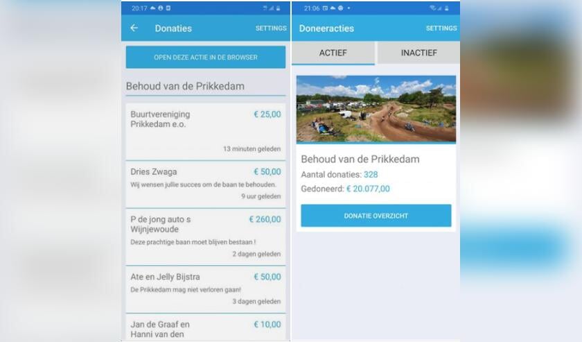 Meest actuele stand van zaken van de sponsoractie voor de motorsportclub van Makkinga.