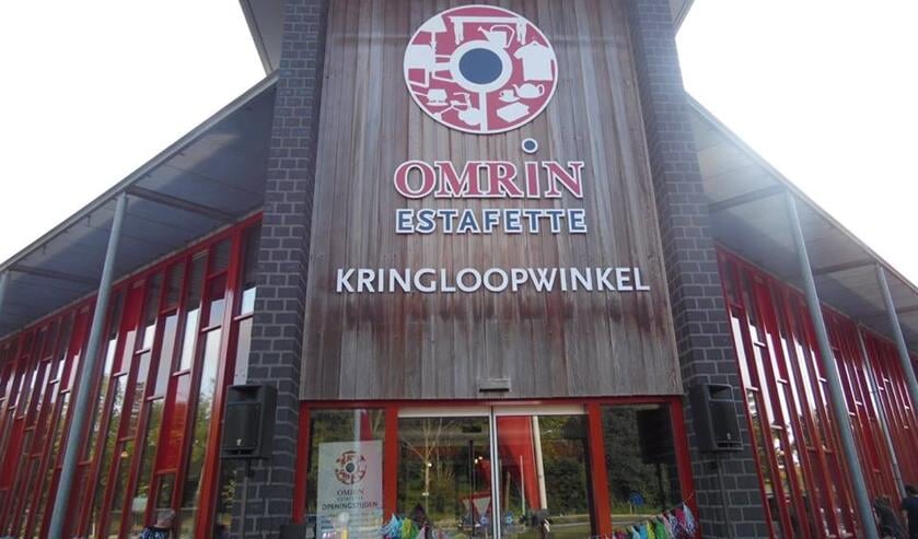 De voorkant van de winkel.