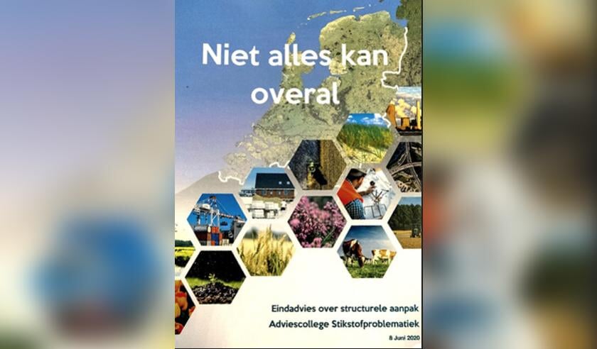 <p>Voorkant van het rapport van het Adviescollege Stikstofproblematiek eerder dit jaar.</p>
