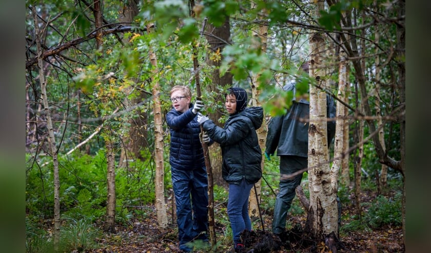 <p>Kinderen in actie in de natuurgebieden</p>