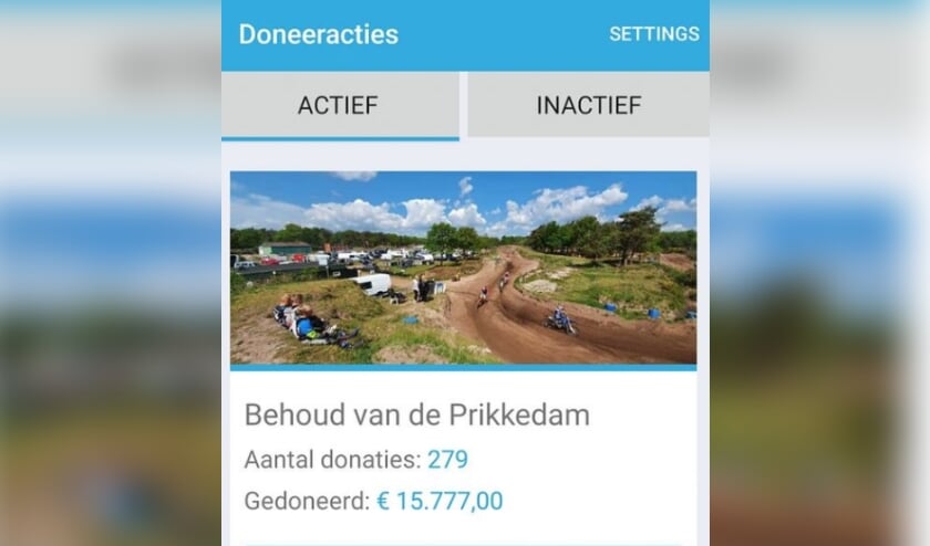 De laatste financiële stand van zaken rondom de doneeractie.