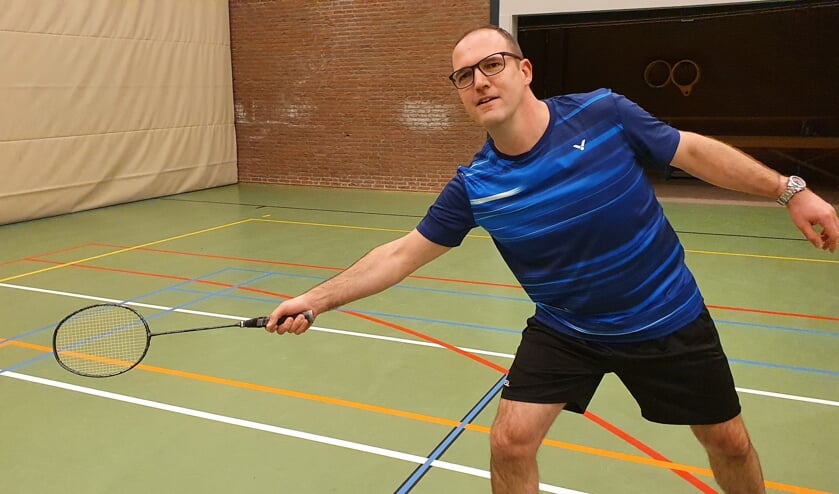 Arjan van der Bok als badmintonner