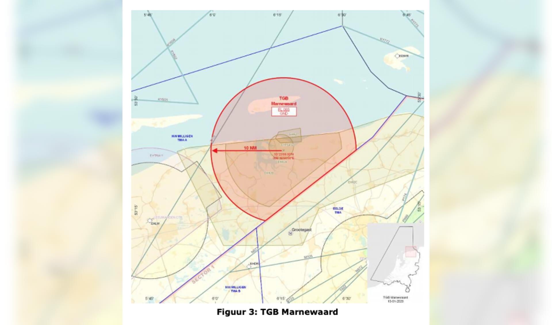 Het oefengebied Marnewaard, deels op land, deels in de Waddenzee en deels op Schiermonnikoog, is één van de drie oefengebieden van de oefening 'Werewolf Resilience'.