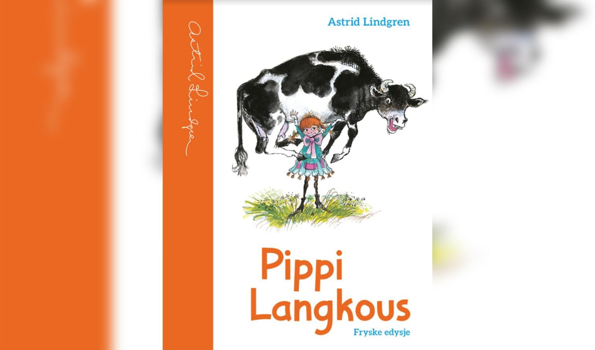 De cover van het eerste Friestalige Pippi Langkous-boek