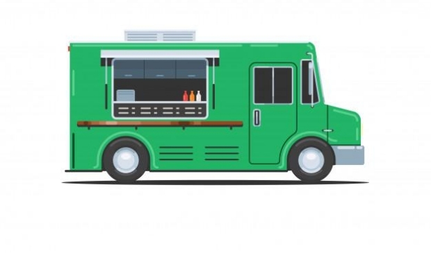 Voorbeeld van een foodtruck.