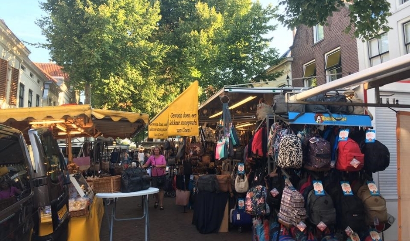 De markt in Sommelsdijk