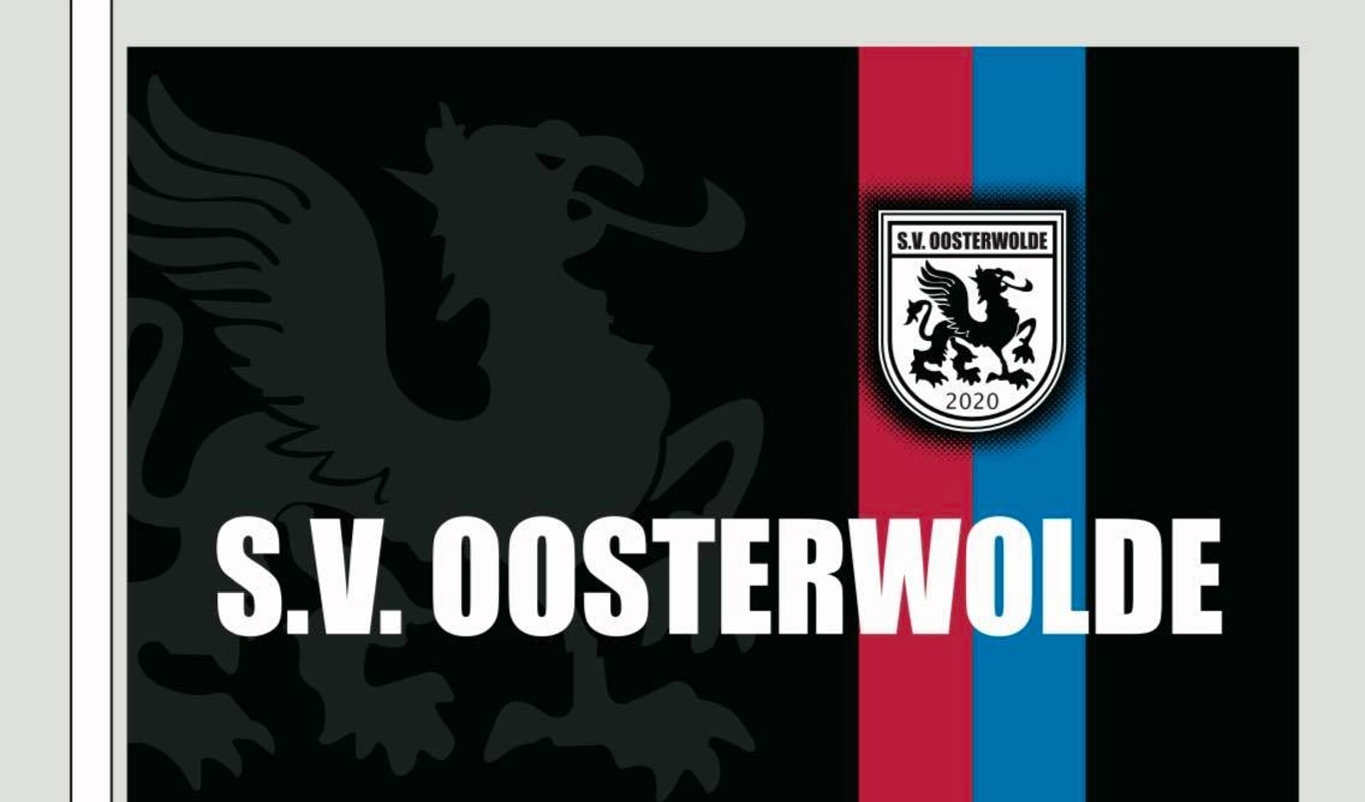 Het logo van de nieuwe voetbalclub van Oosterwolde, ontstaan uit DIO Oosterwolde en Griffioen.